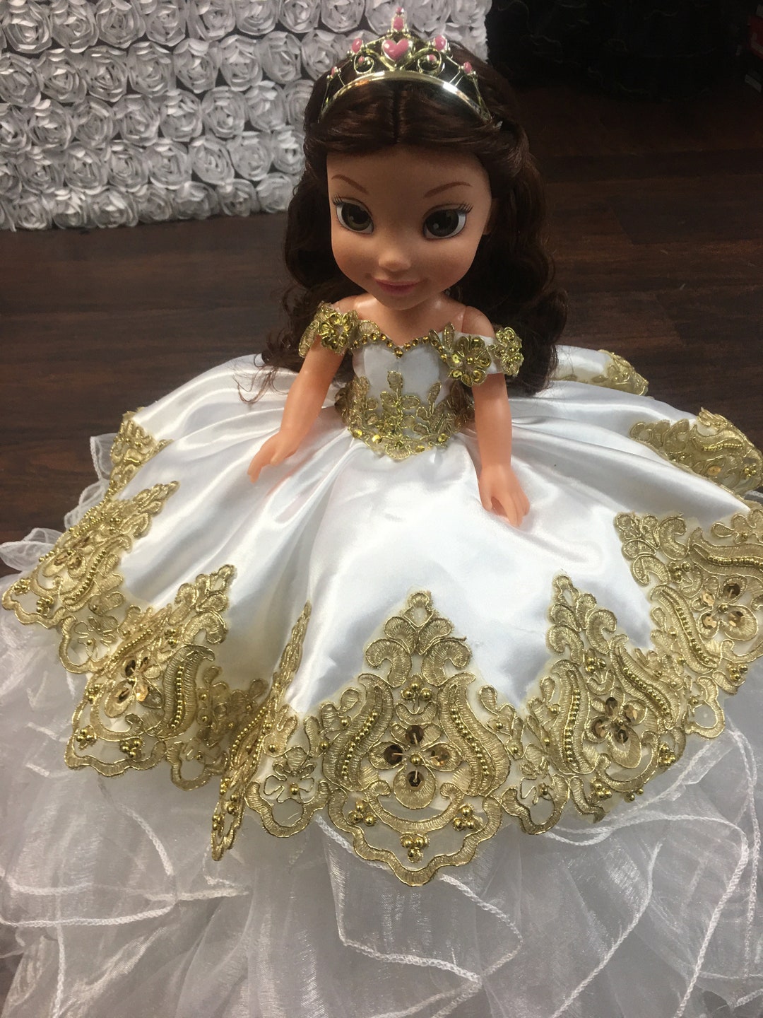 Personalized Quinceanera Doll Dress, Custom Made Doll Dress
