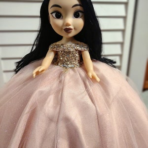 Personalized Quinceanera Doll Dress, Custom made Doll Dress, Includes Custom made Dress and Doll, Sweet 16 Doll, Quinceanera gift