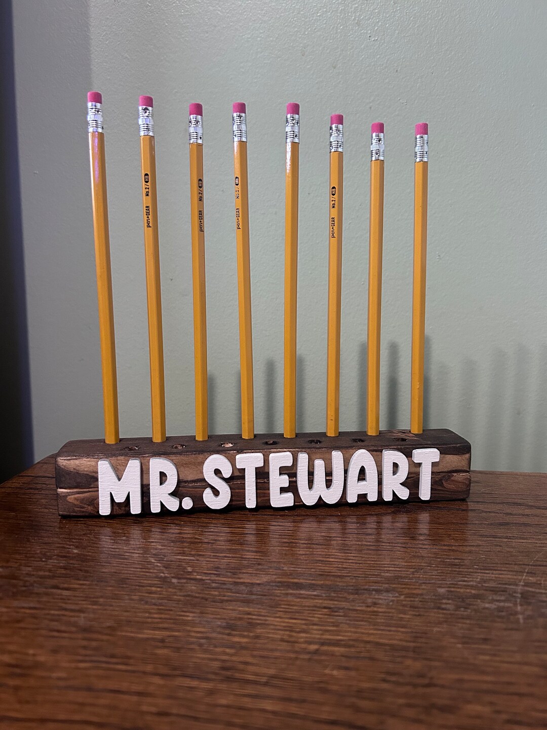Custom Pencil Holder Teacher Gift Classroom Desk Decor Classroom