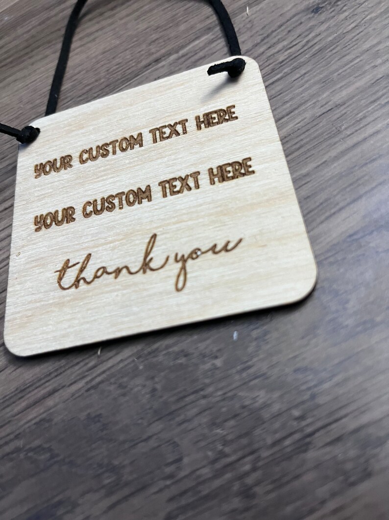 Custom Engraved Door Sign: Personalized Message, 3x3 Inches - Etsy
