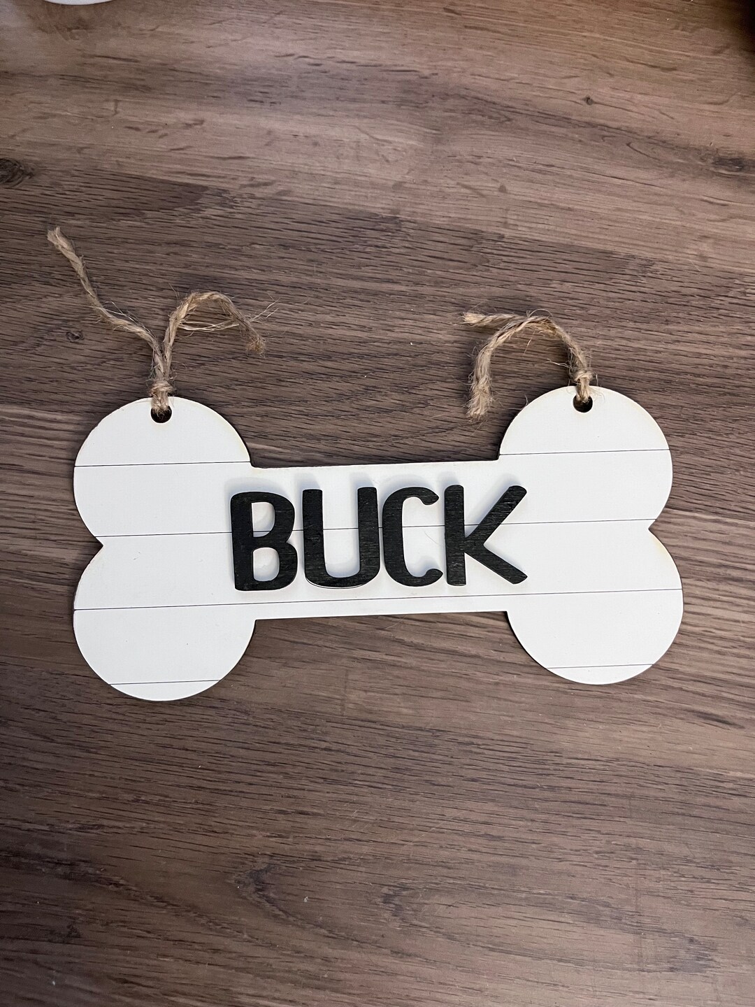 Custom Dog Name Crate Sign Personalized Bone Pet Decor Pet Name Kennel ...