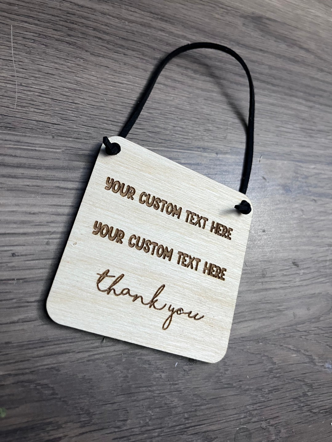 Custom Engraved Door Sign: Personalized Message, 3x3 Inches - Etsy