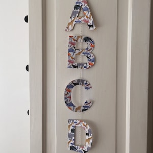 Fabric word Garland/ Liberty Print Name Garland/Garlands/Name Bunting/Word Garland/Custom Name Garland/Personalised Name Garland/ Banner