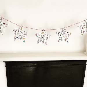 Fabric  StarGarland/ Liberty Print Name Garland/Garlands/Name Bunting/Word Garland/Custom Name Garland/Personalised Name Garland/ Banner