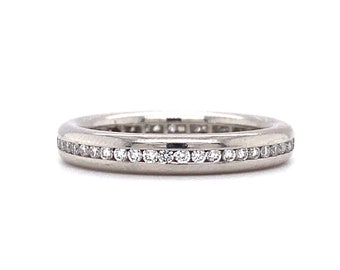 Circa 1990s 1 Carat Diamond Eternity Band in Platinum, FD#1916-ATL