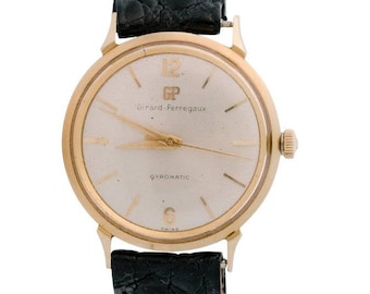 1950s Girard Perregaux 14K Yellow Gold Wrist Watch, VJ #606A