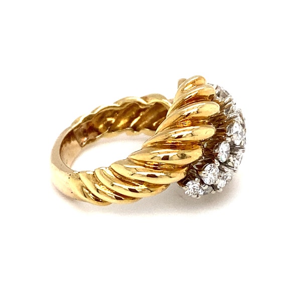1 Carat Diamond Ring in 18 Karat Two-Tone Gold, F… - image 2