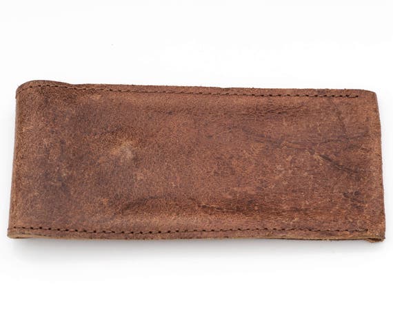 WWI Watch Pouch, Circa 1910s WWI Antique Leather … - image 2