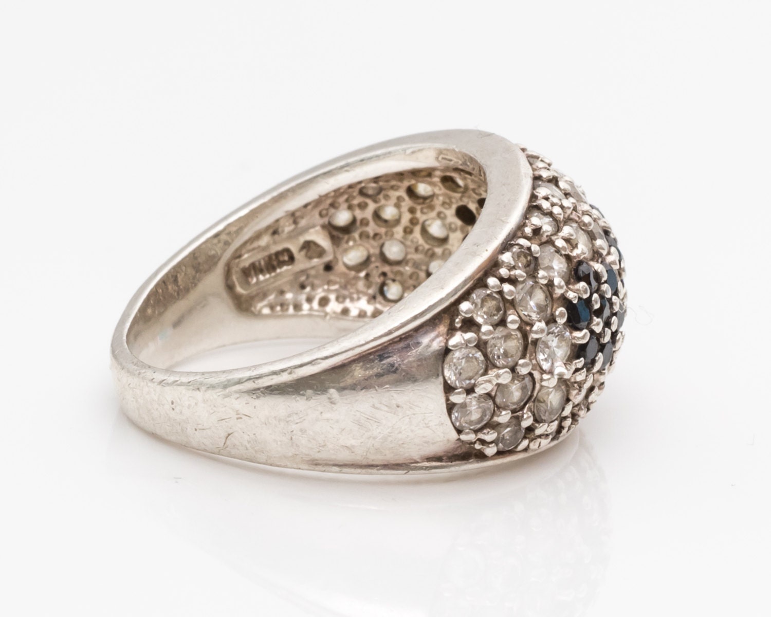 再入荷商品 Quartz Dark Vintage 1980s Circa & Ring Cluster Floral CZ ルアー・フライ