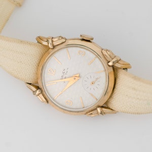 Circa 1930s Art Deco Gruen 14K Gold Plate Watch, VJ 999A imagem 3