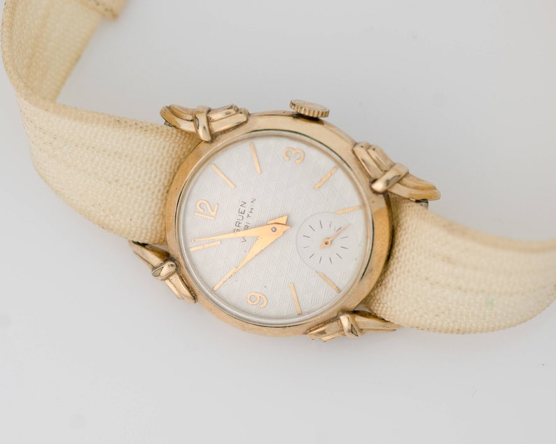 Circa 1930s Art Deco Gruen 14K Gold Plate Watch, VJ 999A imagem 3