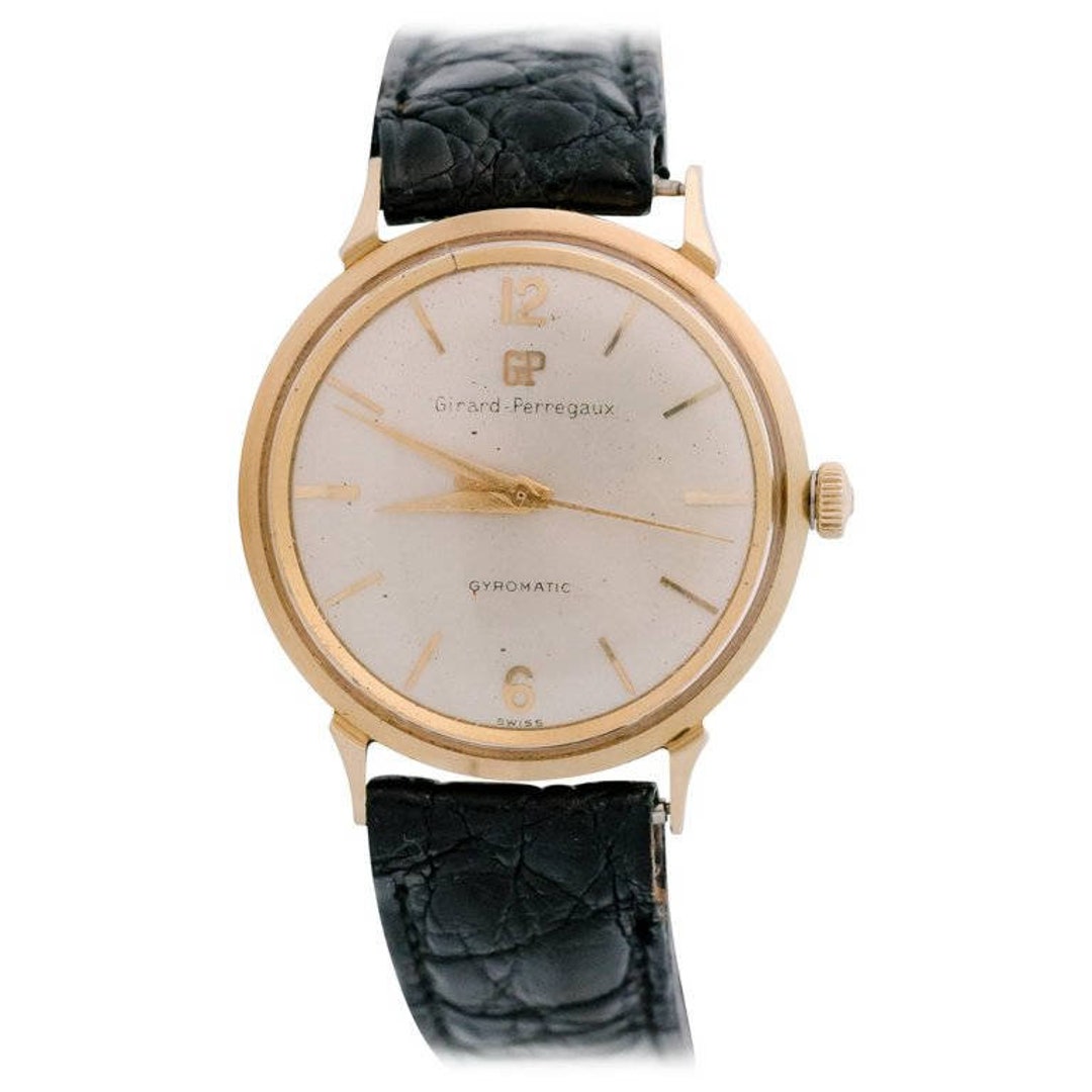 1950s Girard Perregaux 14K Yellow Gold Wrist Watch, VJ #606A - Etsy