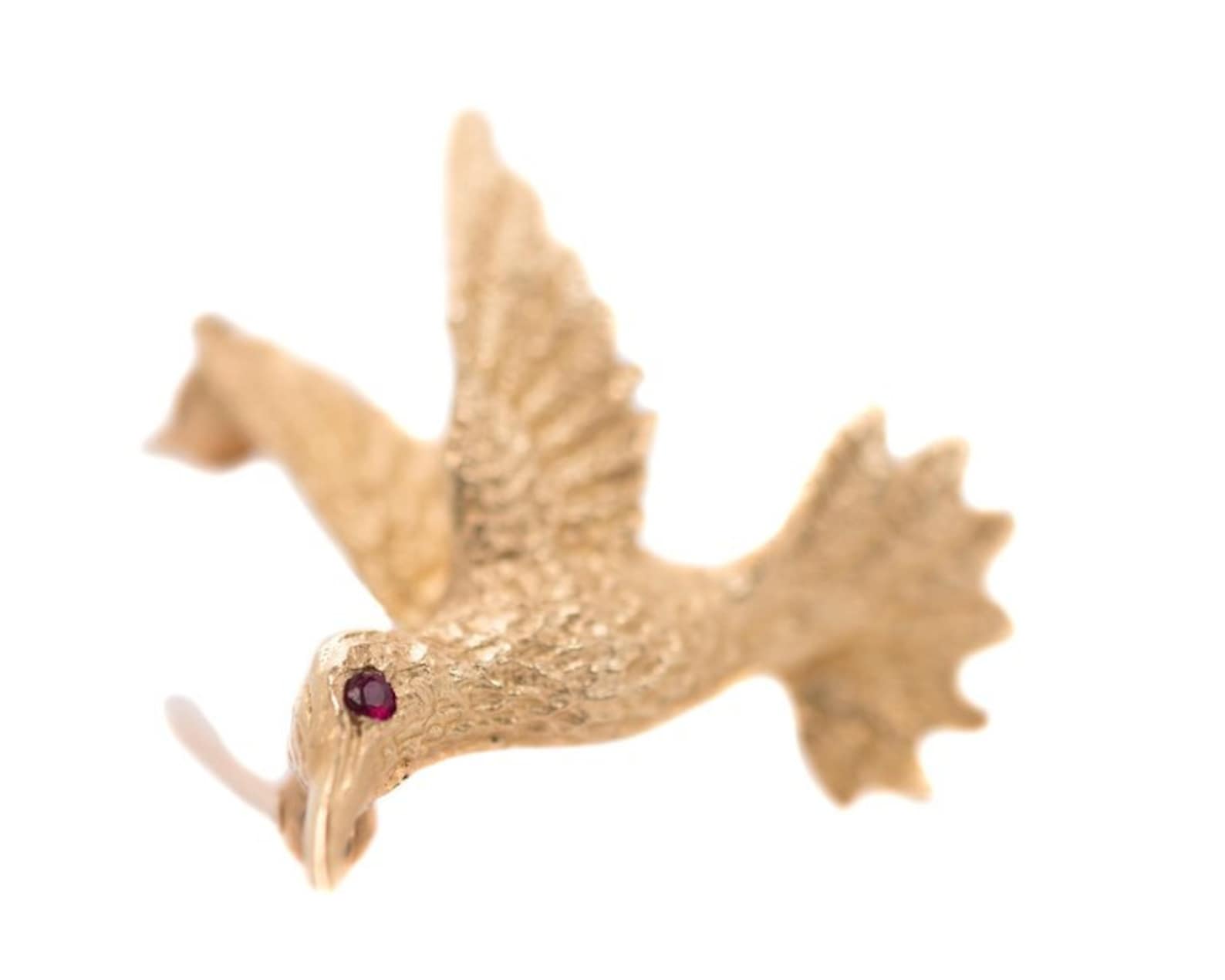 Circa 1970s Engel Brothers 14 Karat Yellow Gold Hummingbird Brooch, VJ ...