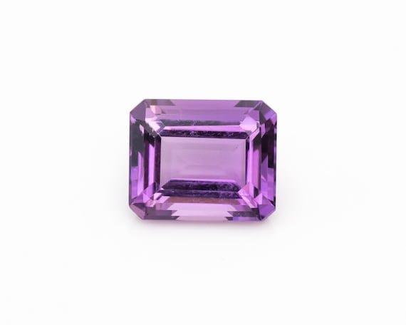 emerald cut amethyst loose stone