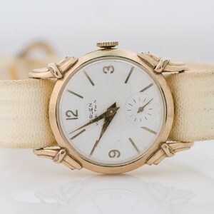 Circa 1930s Art Deco Gruen 14K Gold Plate Watch, VJ 999A imagem 4