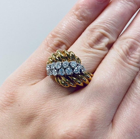1 Carat Diamond Ring in 18 Karat Two-Tone Gold, F… - image 6