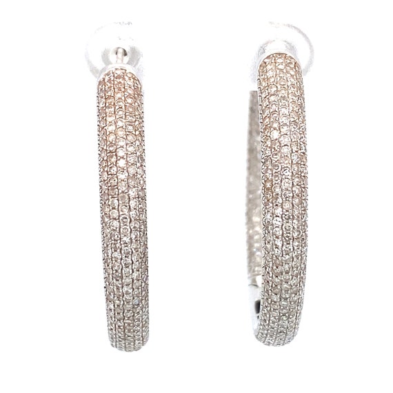 2.5 carat diamond hoop cheap earrings