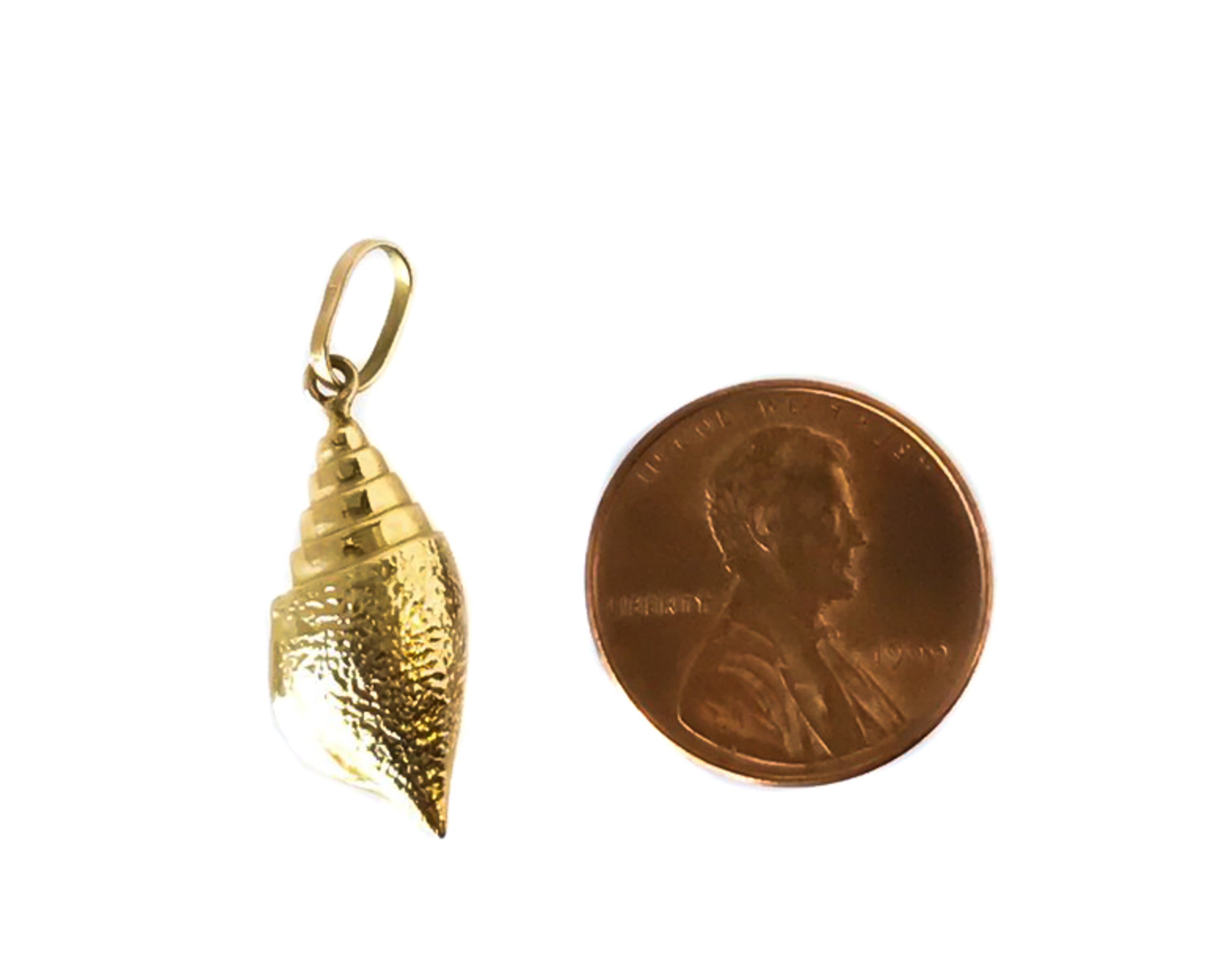 Circa 1960s 14k Gold Sea Shell Pendant, VJ#80 - Etsy