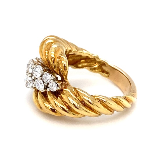 1 Carat Diamond Ring in 18 Karat Two-Tone Gold, F… - image 4