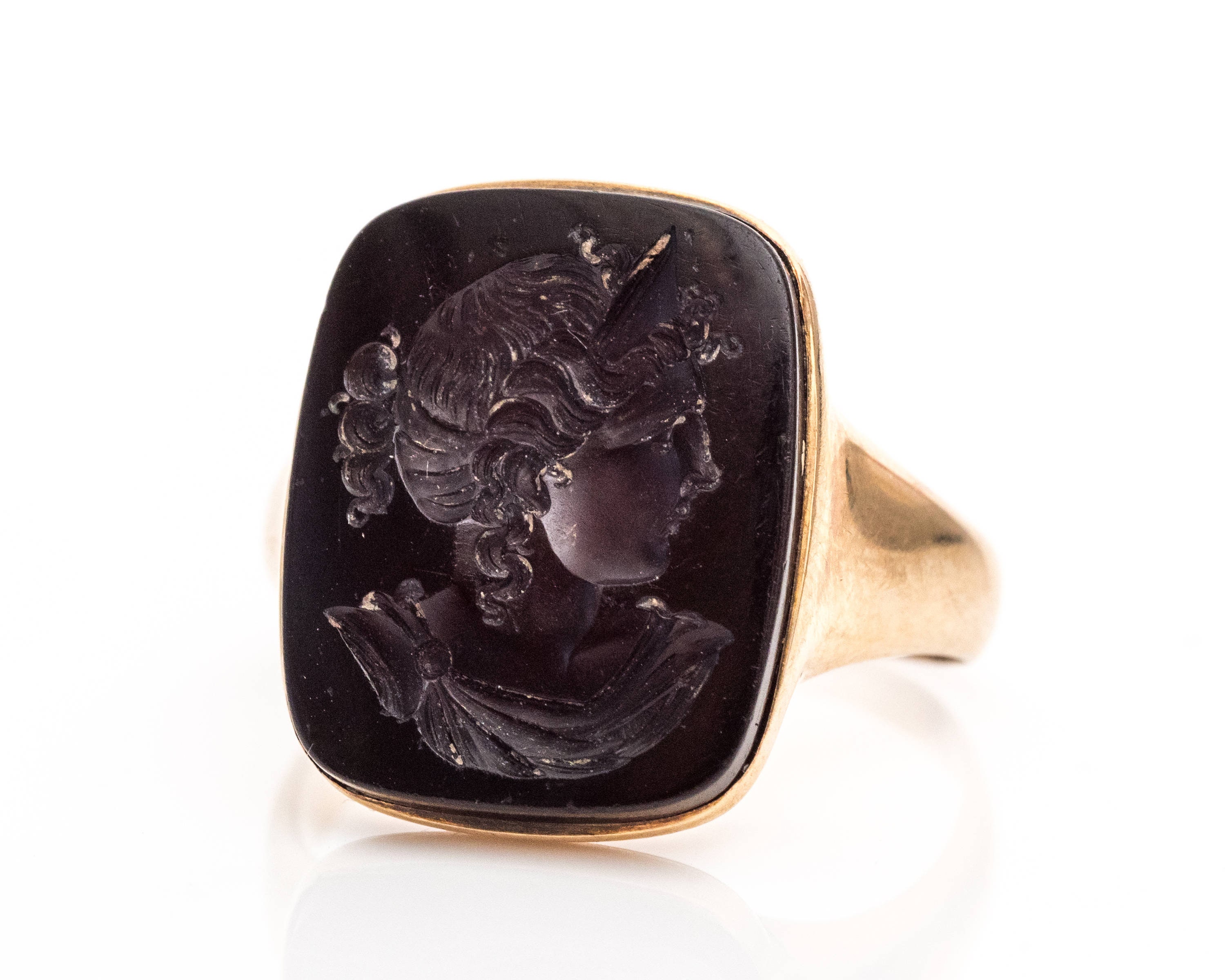 Circa 1903 Edwardian Intaglio Stone Cameo 14k Yellow Gold - Etsy