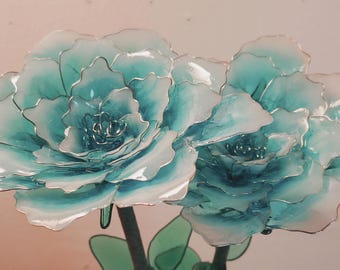 Fully Bloomed Rose, Handcrafted, Glass-Like, Resin, Forever Flowers, MADE TO ORDER