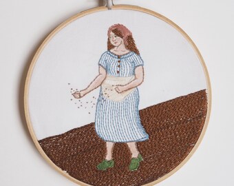 Seed Sower Complete Embroidery Kit