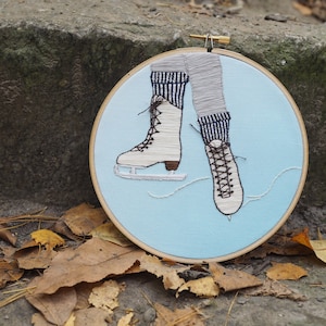 Ice Skater - Complete Embroidery Kit