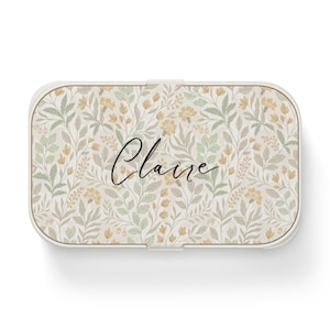 Lunchbox Bento Box with Name Personalized Lunch Box for Kids Custom Bento Box for Adults Monogrammed Lunch Container Back to School Gift