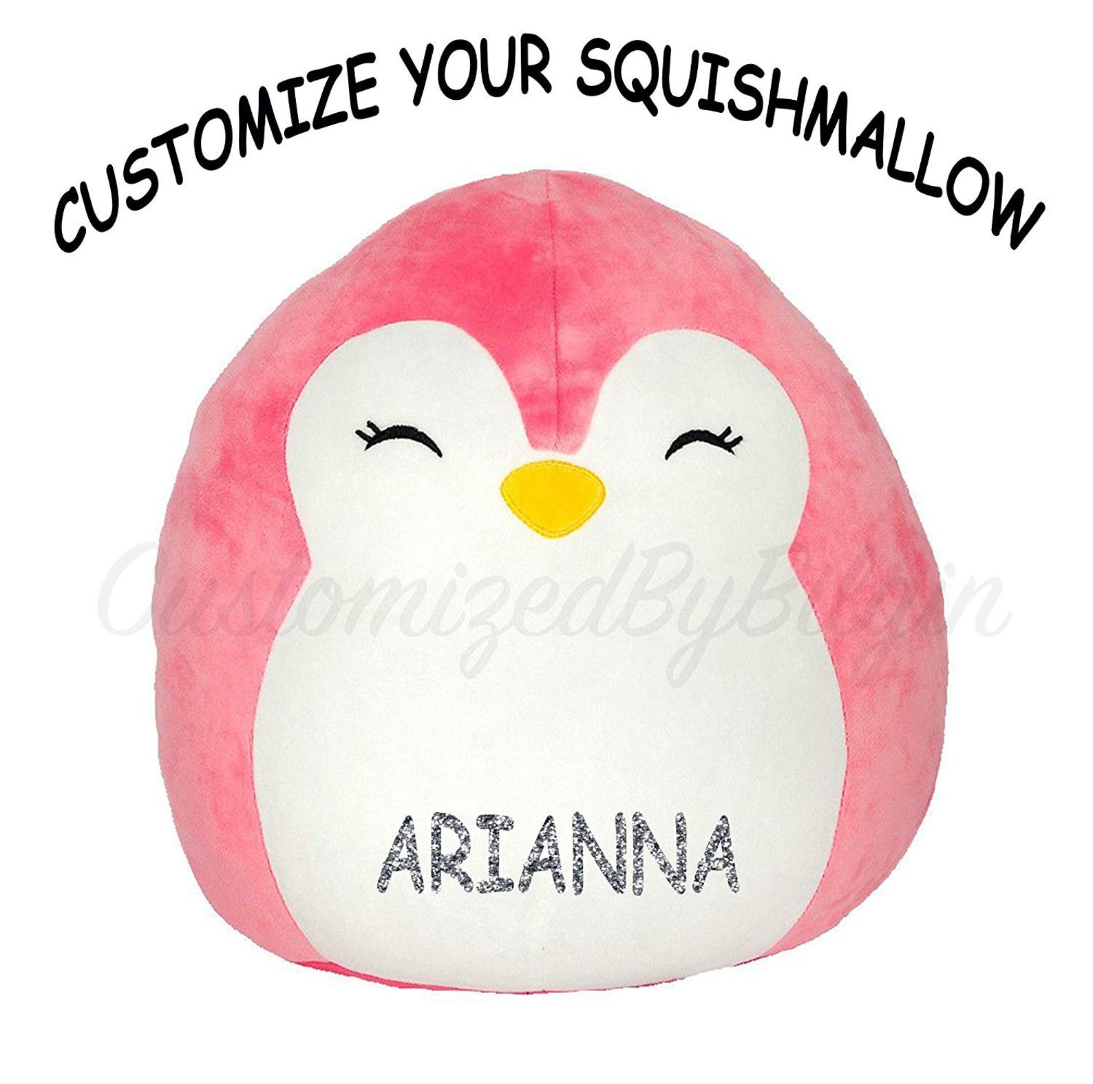 Kellytoy Piper The Pink Penguin Squishmallow Plush Pillow | Etsy