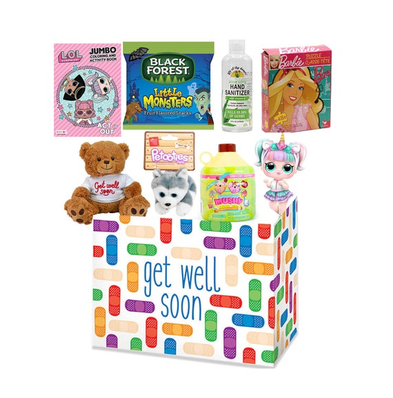 Little Girls Toddler GET Well Soon Box with PreCustomized Etsy
