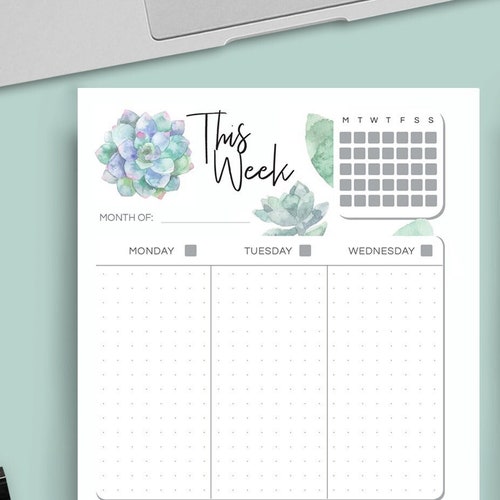 Printable Weekly Planner Happy Planner Classic Refill Planner - Etsy