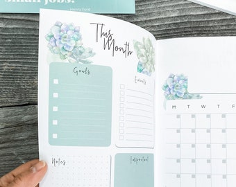 Printable Monthly Planner Insert Refills