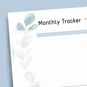 A5 Printable Monthly Tracker, Half Letter Planner Refill, Agenda Insert ...