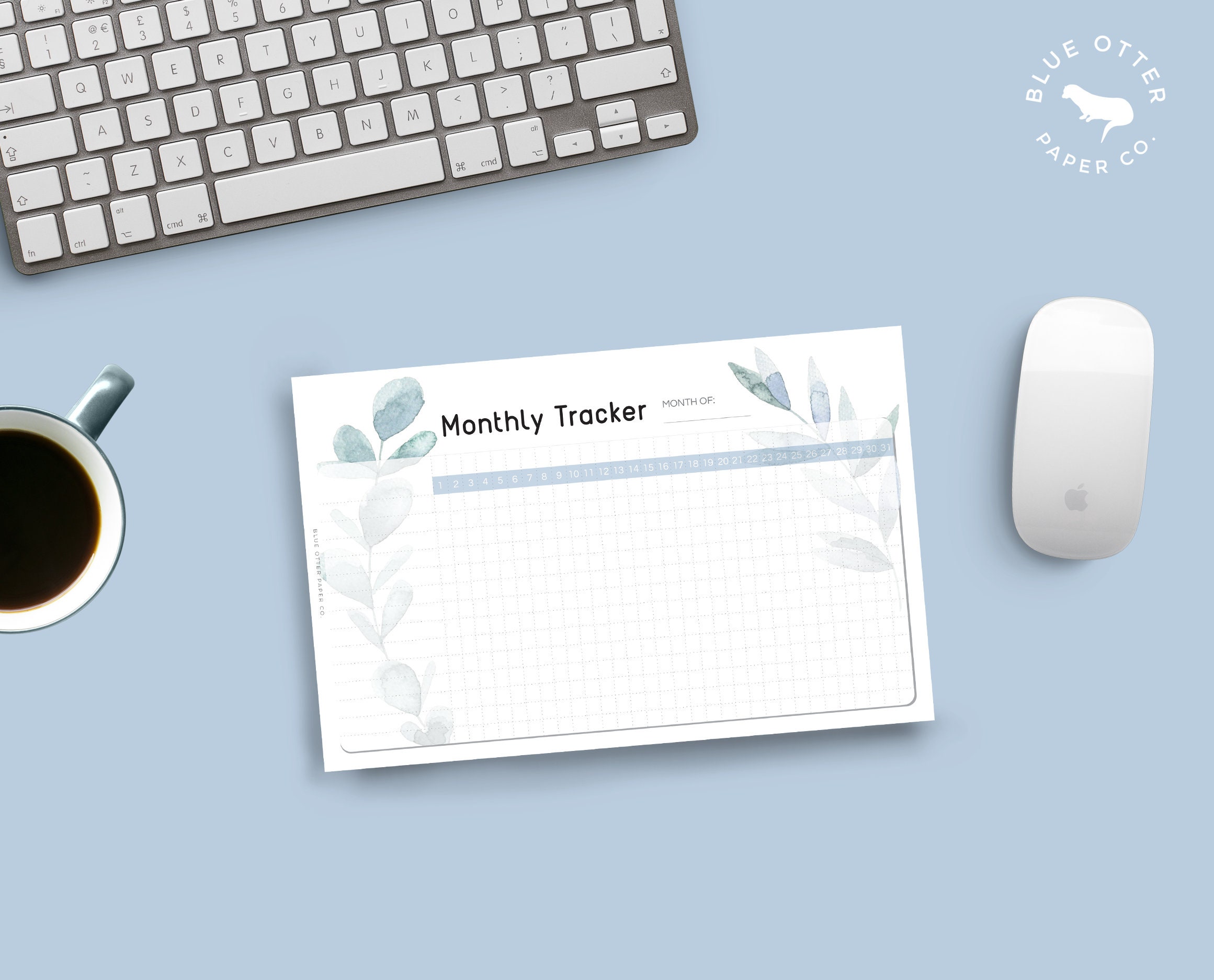A5 Printable Monthly Tracker, Half Letter Planner Refill, Agenda Insert ...