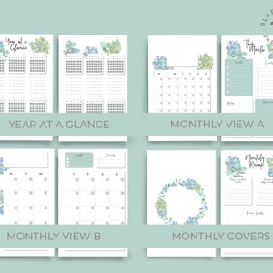Half Letter & A5 11 in 1 Printable Planner Bundle Inserts - Etsy