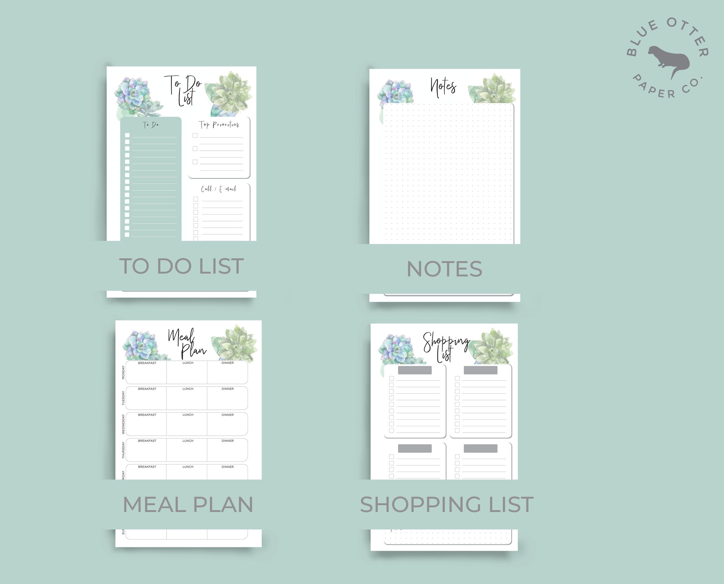 Half Letter & A5 22 in 1 Printable Planner Insert Mega Bundle - Etsy
