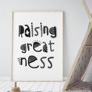 Minimalist Black and White Printable Nursery Decor Wall Art - Etsy