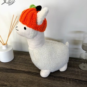 Crochet pumpkin hat for cat/small dog halloween handmade super cute cat costume image 3