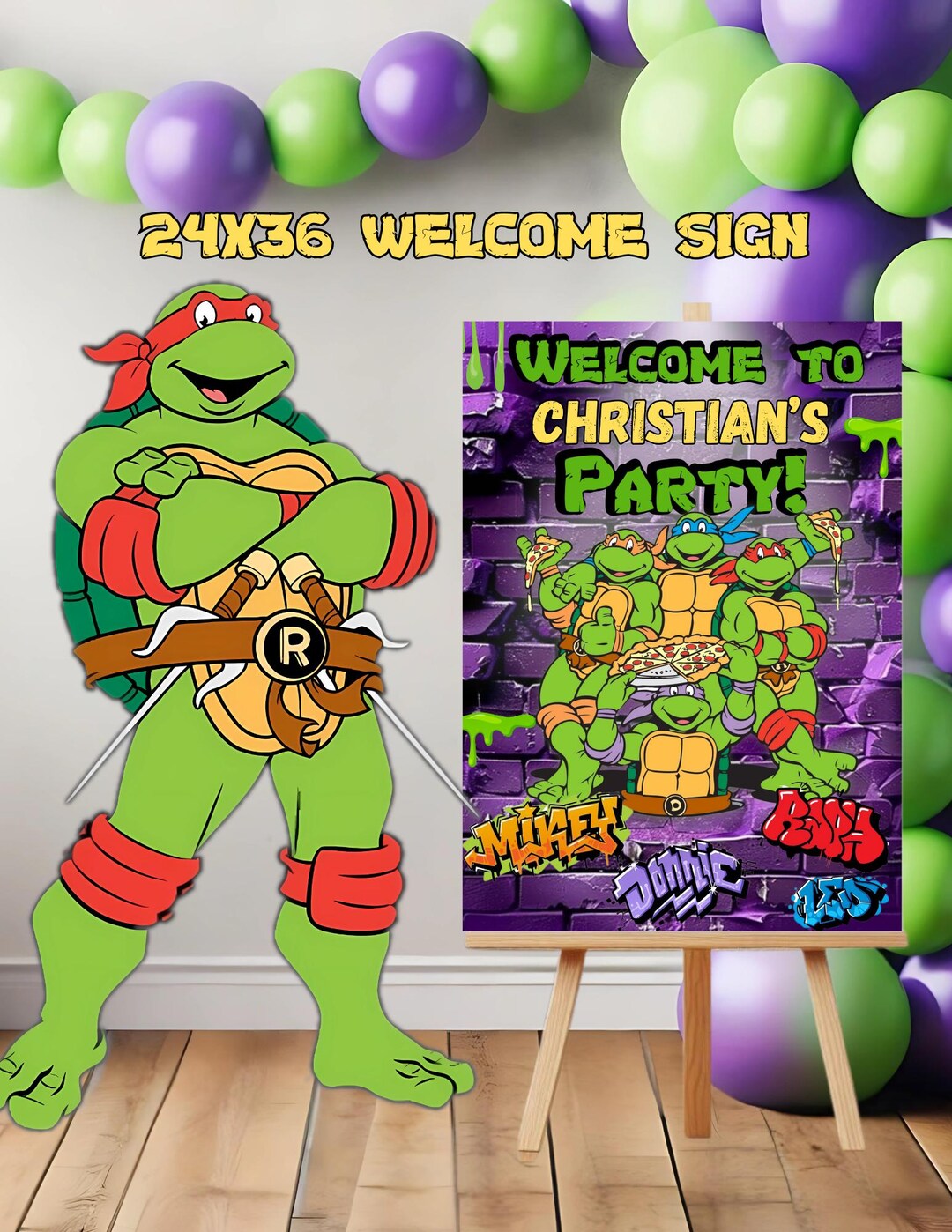 Editable Turtles Welcome Sign - Etsy