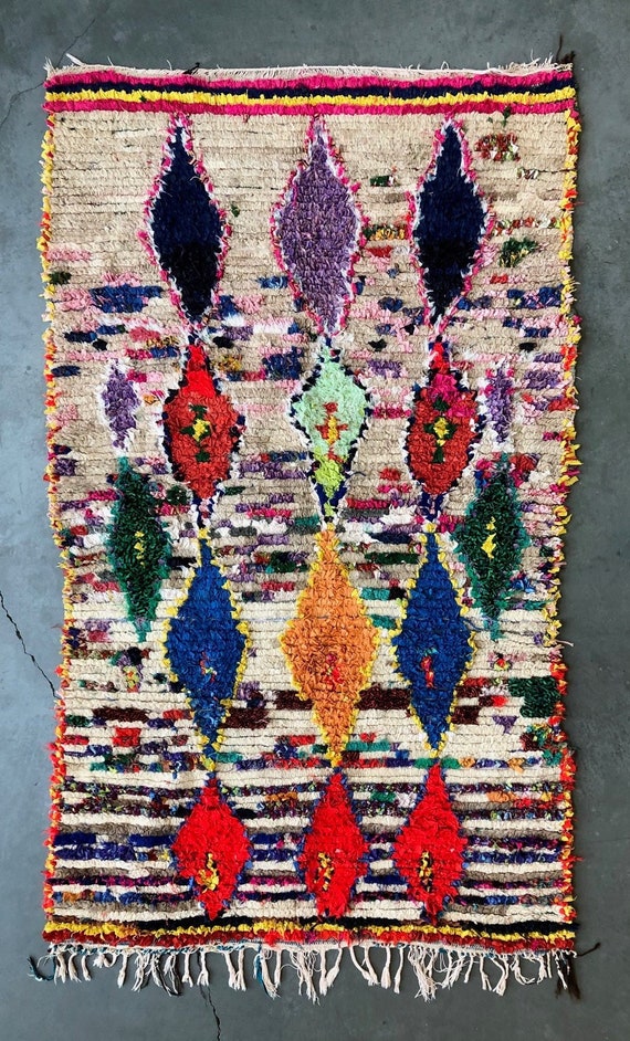 AZILAL MOROCCAN RUG #218 - Vintage Handmade Carpet - On Sale!