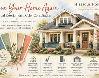 Exterior Paint Color Consultation | Custom Home Color Palette | Love Your Home Again