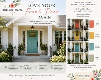 Front Door Color Consultation | Custom Exterior Color Palette | Love Your Front Door Again