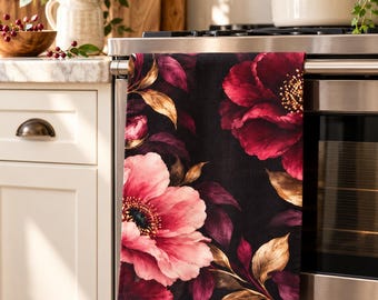 Poppy Towel cotton linen canvas tea towel