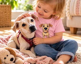 Adorable Rescue Dog Baby T-Shirt – 100% Cotton Classic Tee Inspired by a Lab Mix
