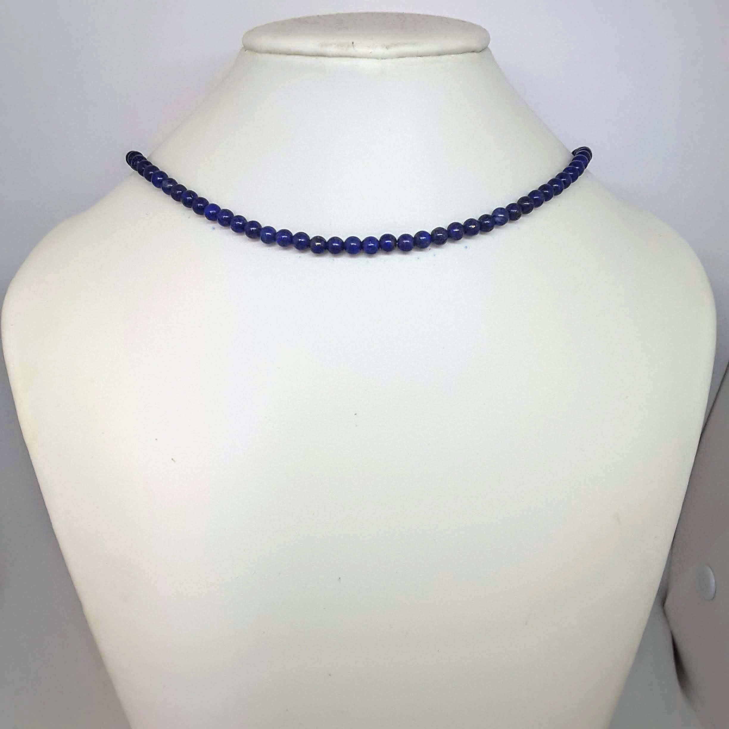 Lapis Lazuli Choker Necklace, Blue Necklace Gemstone, Gemstone Choker ...