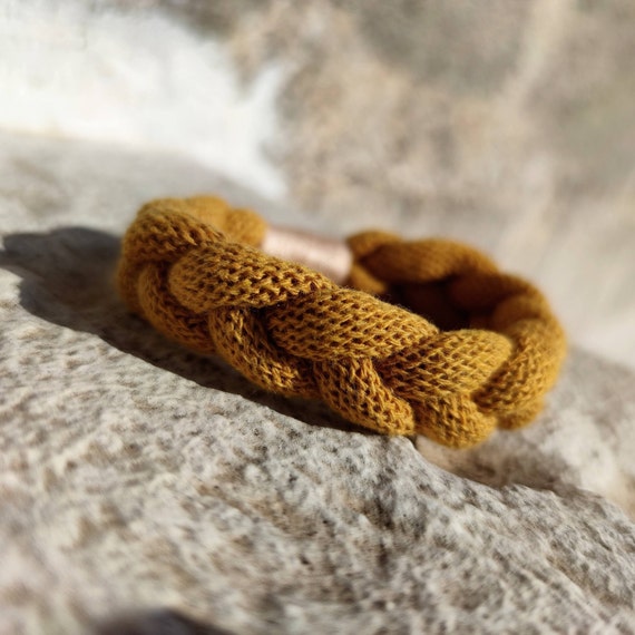 Braided fabric bracelet deals
