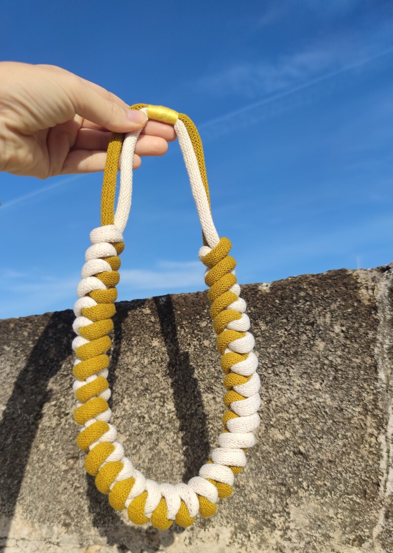 Blakely Yellow Cord Necklace