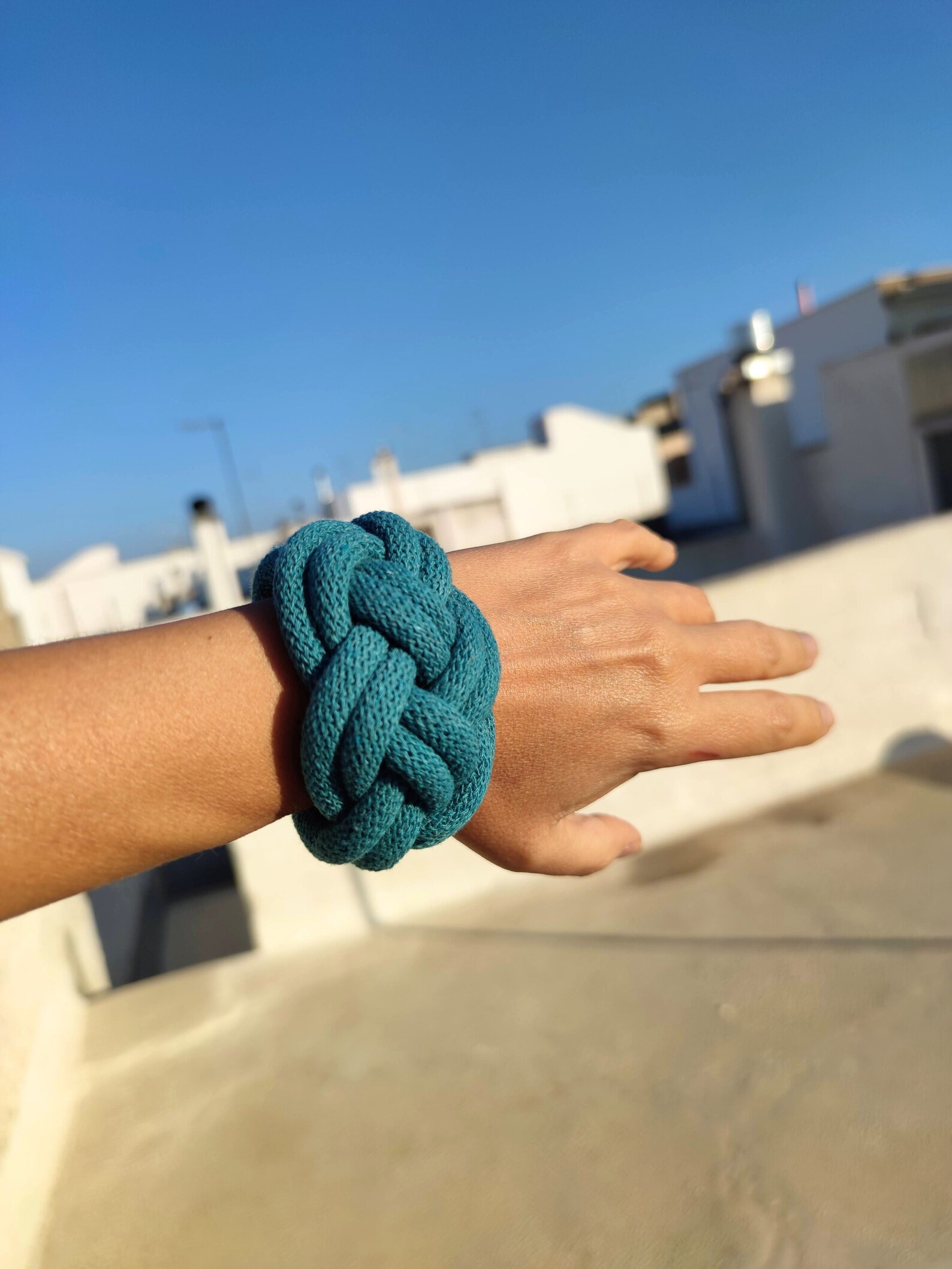 Pink Bracelet Thick Pink Rope Bracelet Fabric Bracelet Pink Knot ...