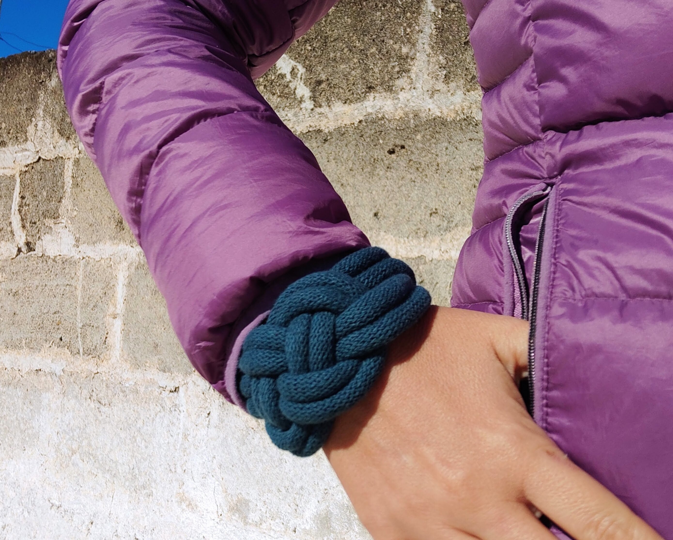 Pink Bracelet Thick Pink Rope Bracelet Fabric Bracelet Pink Knot ...