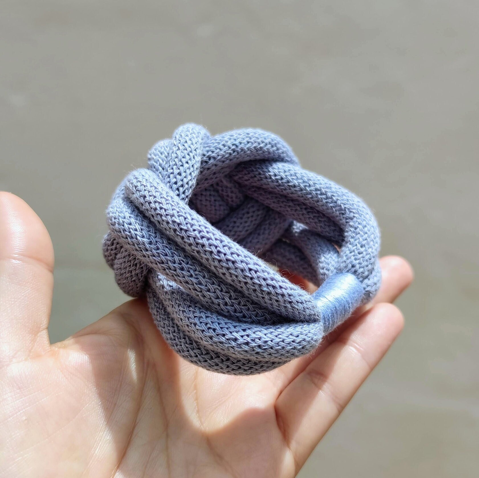 Pink Bracelet Thick Pink Rope Bracelet Fabric Bracelet Pink Knot ...